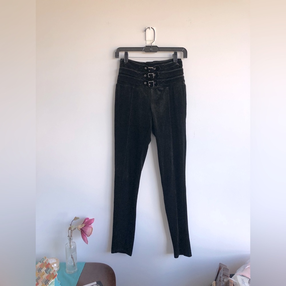 NWOT Bebe Velvet Leggings